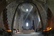 Interior of the Gandzasar’s Cathedral of St. John the Baptist.